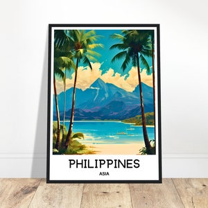 Philippines Travel Poster Philippines Travel Print Philippines Print Philippines Travel Gift Philippines Wall Print Philippines Art Print