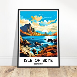 Isle of Skye Travel Poster Isle of Skye Travel Print Isle of Skye Wall Art Isle of Skye Travel Gift Isle of Skye Art Print Scotland Poster