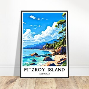 Fitzroy Island Travel Print Fitzroy Island Poster Australian Art Print Australia Lover Gift Wall Hanging Art Fitzroy Island Illustration