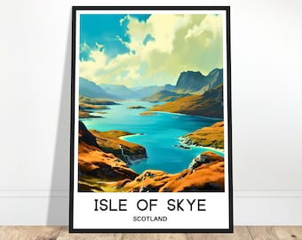 Isle of Skye Travel Poster Isle of Skye Travel Print Isle of Skye Wall Art Isle of Skye Travel Gift Isle of Skye Art Print Scotland Poster