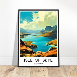 Isle of Skye Travel Poster Isle of Skye Travel Print Isle of Skye Wall Art Isle of Skye Travel Gift Isle of Skye Art Print Scotland Poster