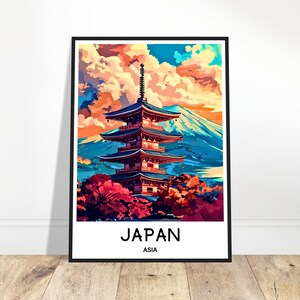 Japan Reise Druck Japan Reise Poster Japanischer Kunstdruck Japan Liebhaber Geschenk Wandbehang Kunst Home Office Schreibtisch Dekor Japan Illustration