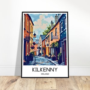 Kilkenny Travel Print Kilkenny Poster Irish Art Print Ireland Lover Gift Wall Hanging Art Kilkenny City Illustration Home Office Decor