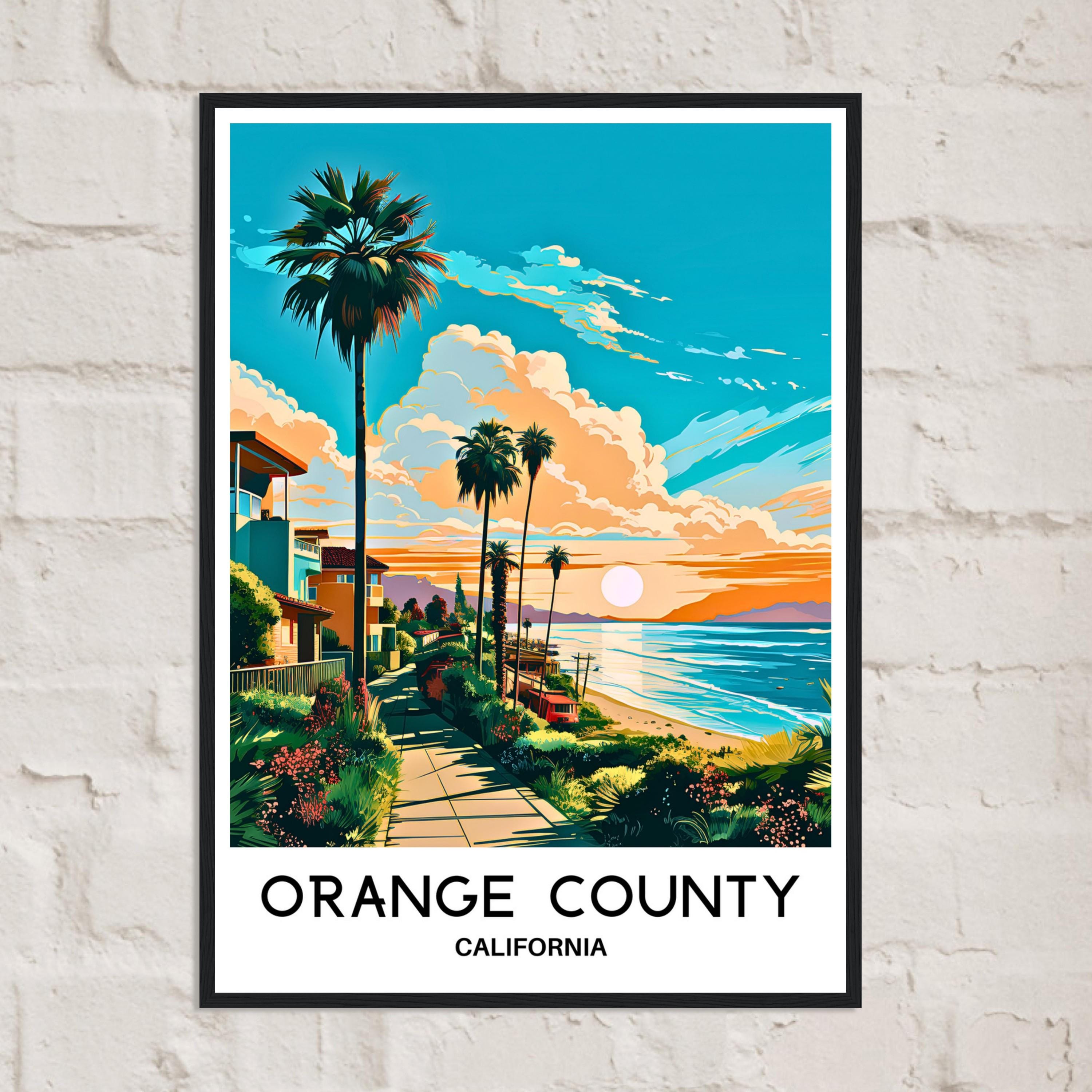 Orange County Travel Print California Poster American Art Print