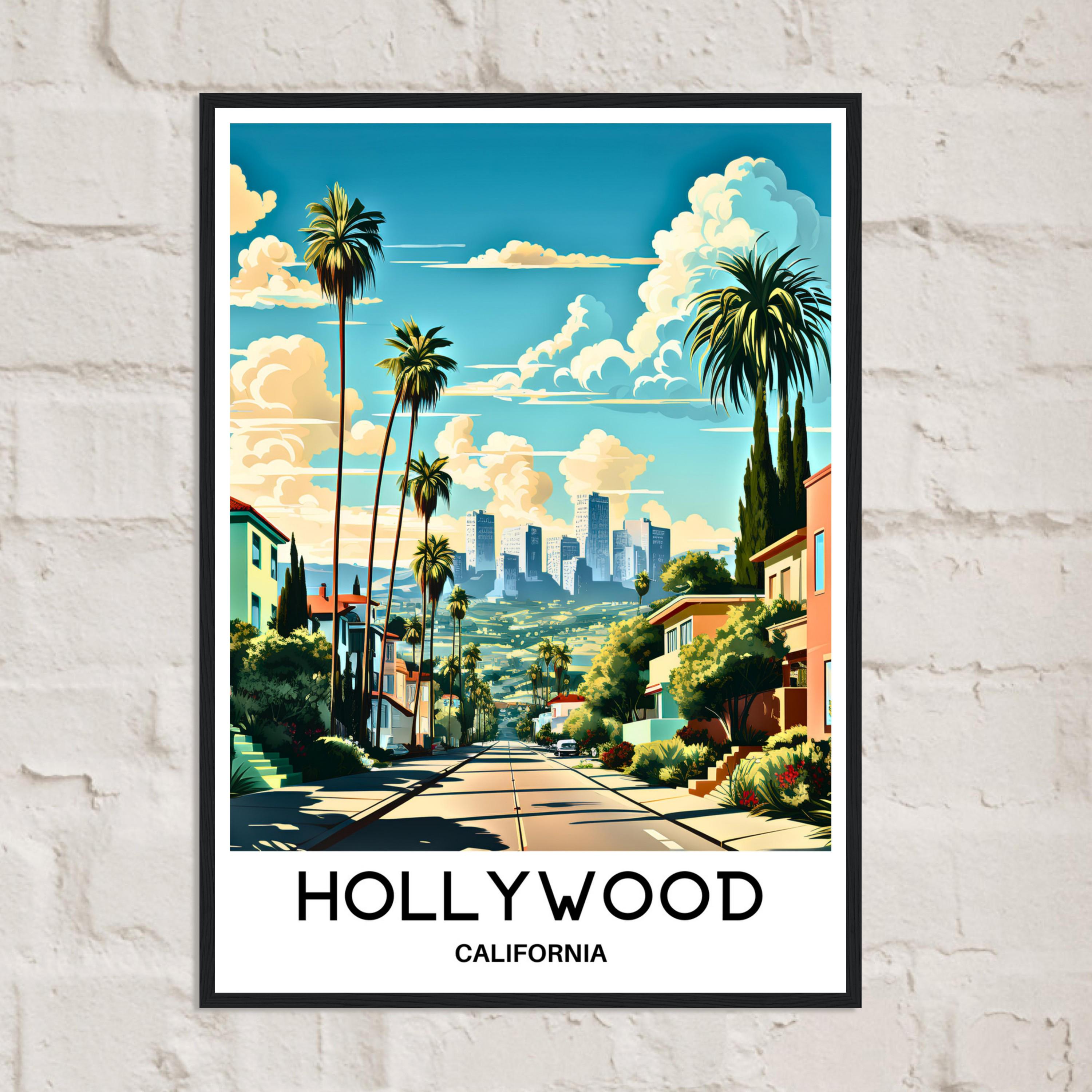 Hollywood Travel Print Hollywood Poster American Art Print