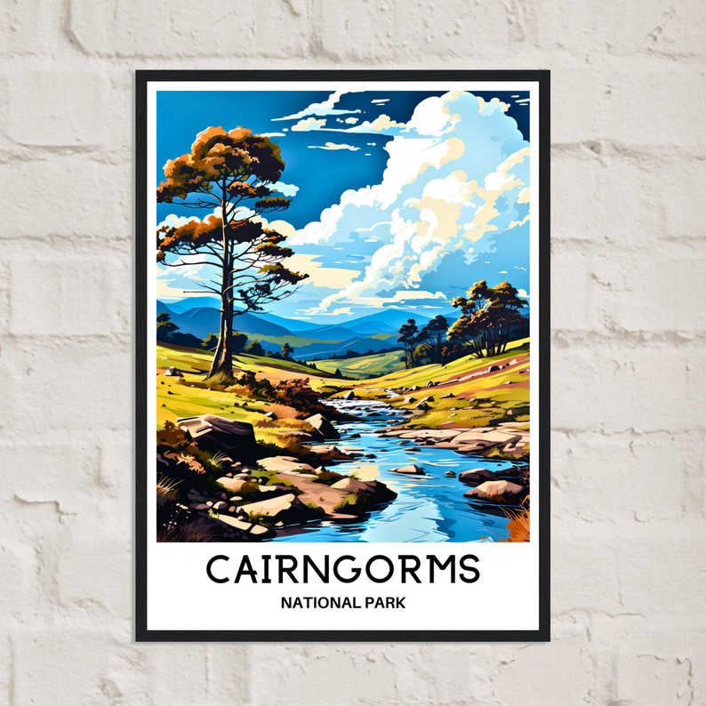 Cairngorms National Park Travel Print Cairngorms Poster Scottish Art ...