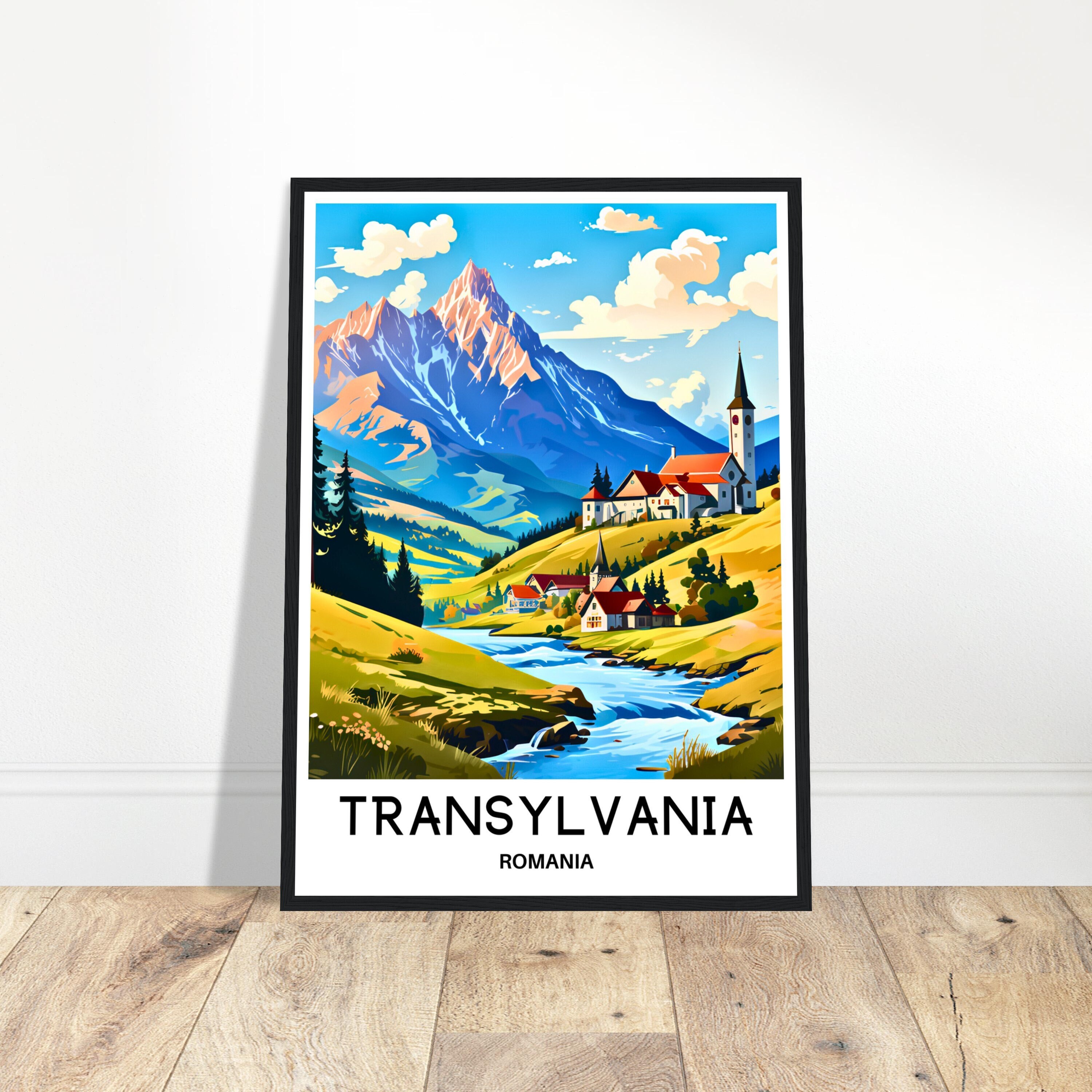 Transylvania Travel Print Transylvania Poster Romanian Art Print