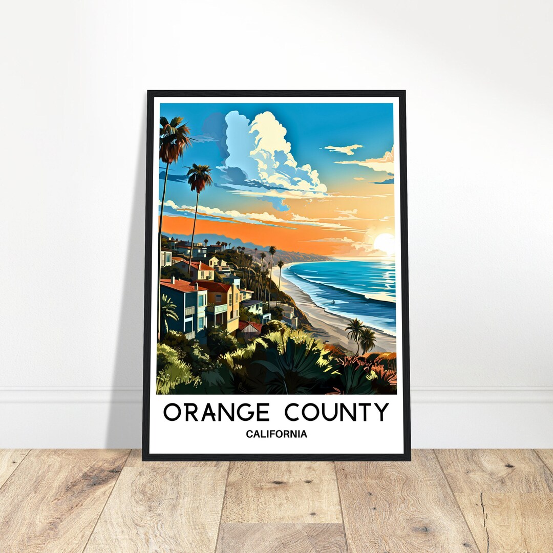 Orange County Travel Print California Poster American Art Print