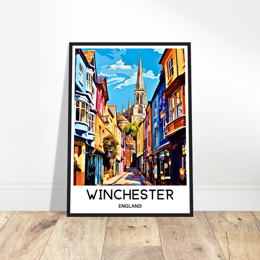 WINCHESTER 1889 ウィンチェスター ウォールアート 壁掛け Winchester Travel Print Winchester Poster English Art Print