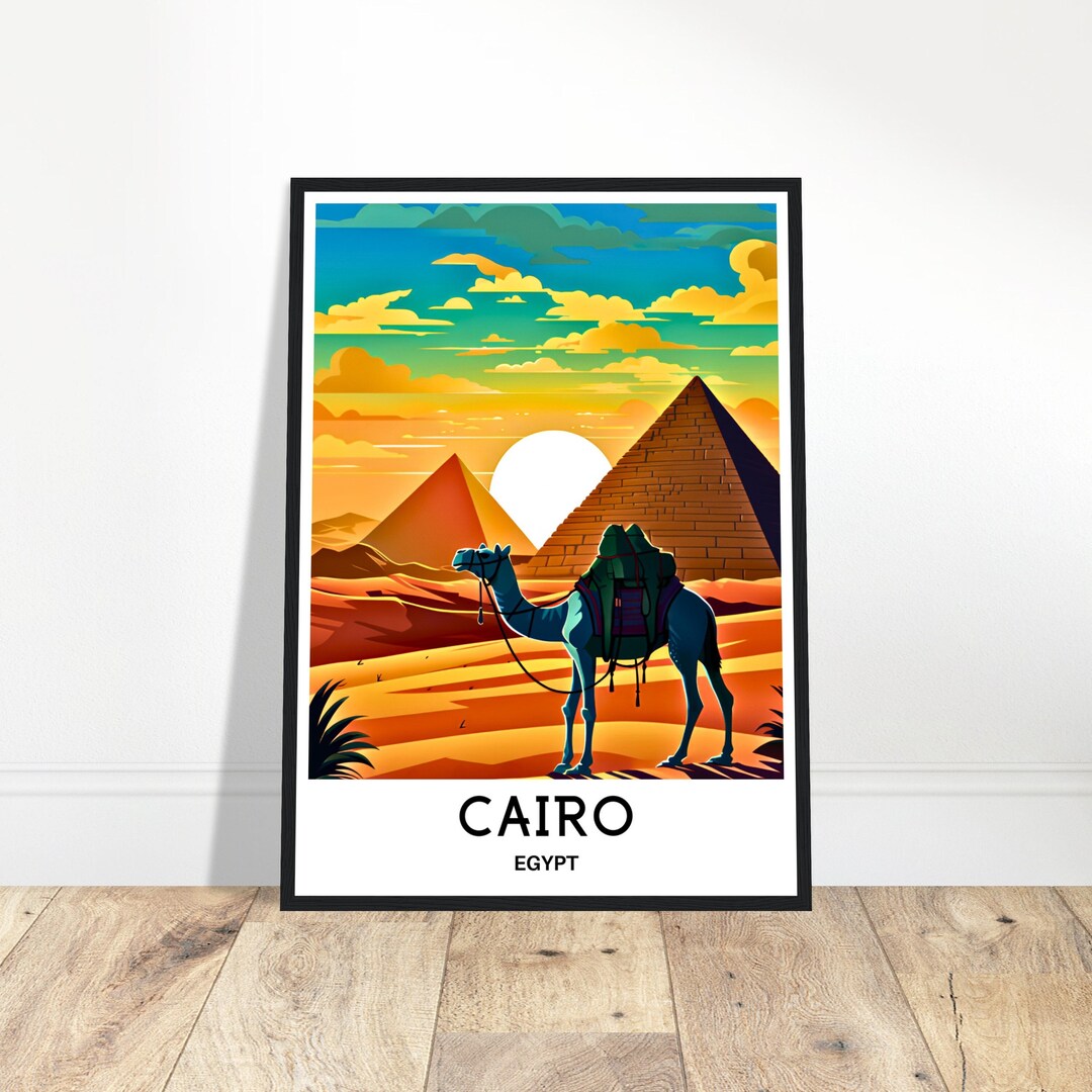 Cairo Travel Print Cairo Poster Egyptian Art Print Egypt Lover Gift ...
