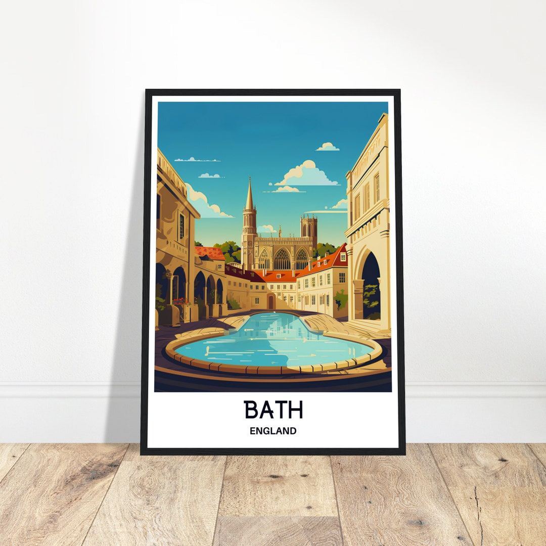 Bad Reise Druck Bad Poster Englisch Art Print Traveller Geschenk für