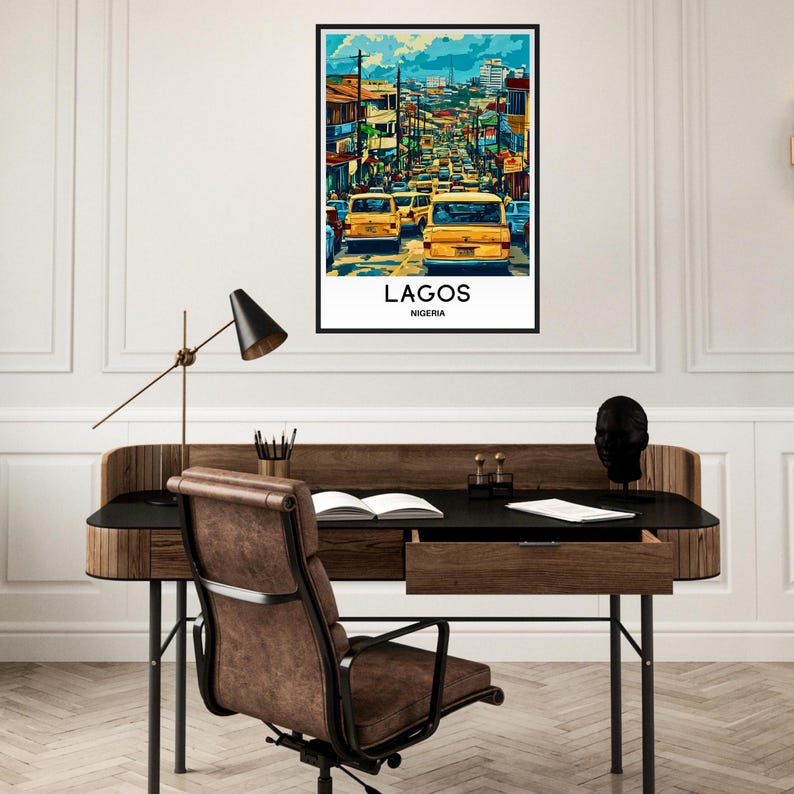 Lagos Travel Print Lagos Poster African Art Print Nigeria Lover Gift