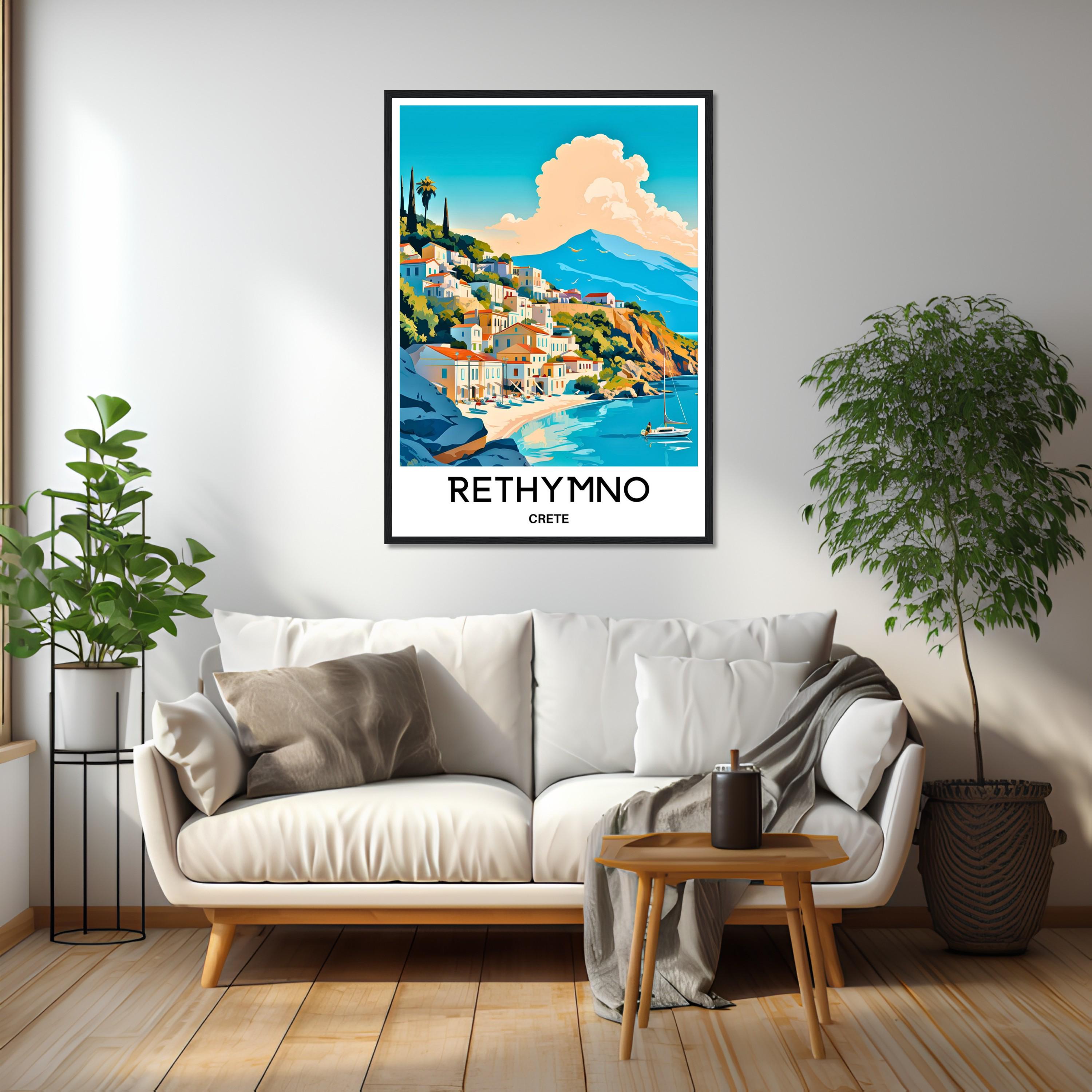 HeyBox Poster De Voyage Vintage Acropole Grèce 50 X 75 Cm