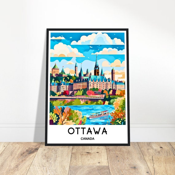 Ottawa Travel Print Ottawa Poster Canadian Art Print Canada Lover