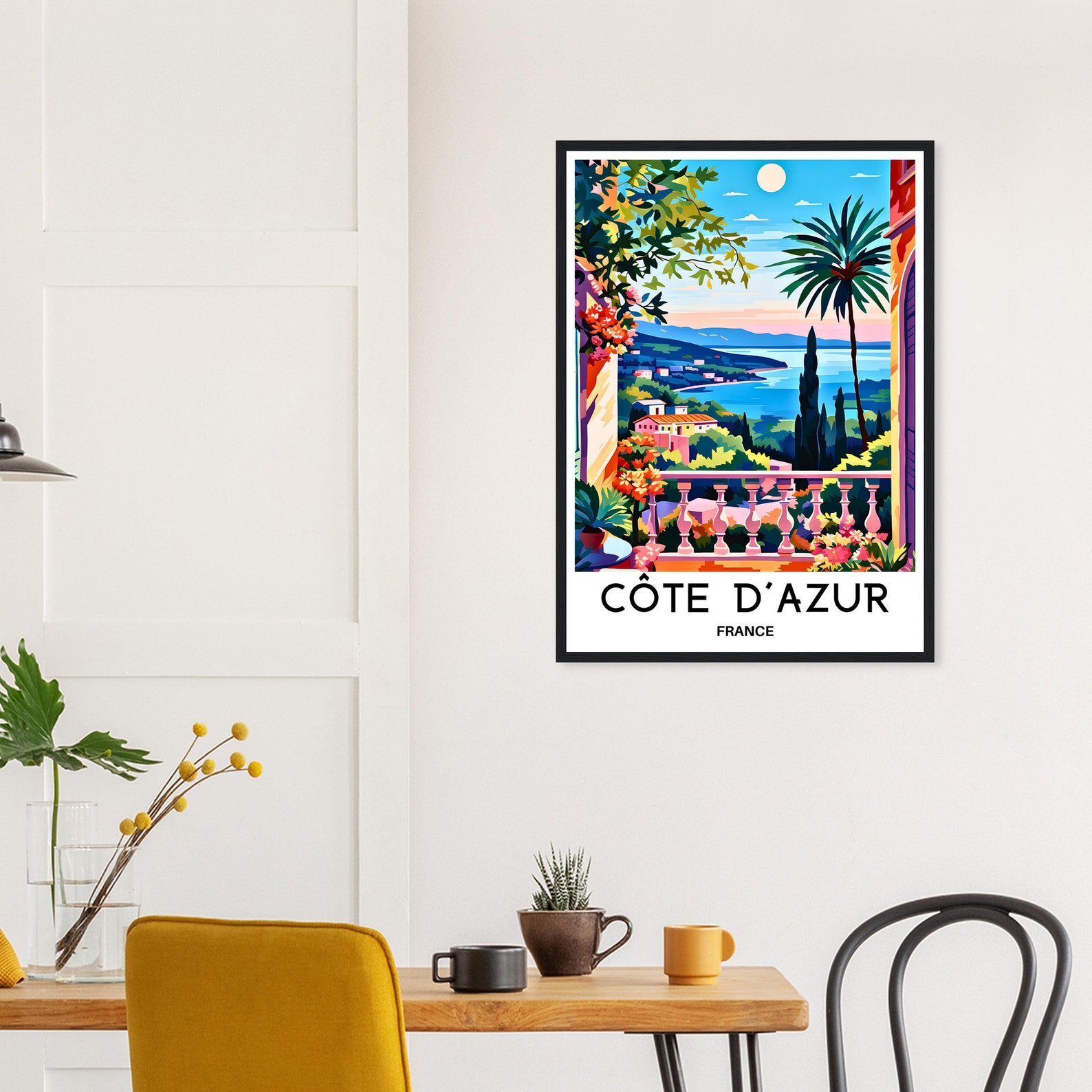 Cote D'azur Travel Print Cote Dazur Poster French Riviera Art Print ...