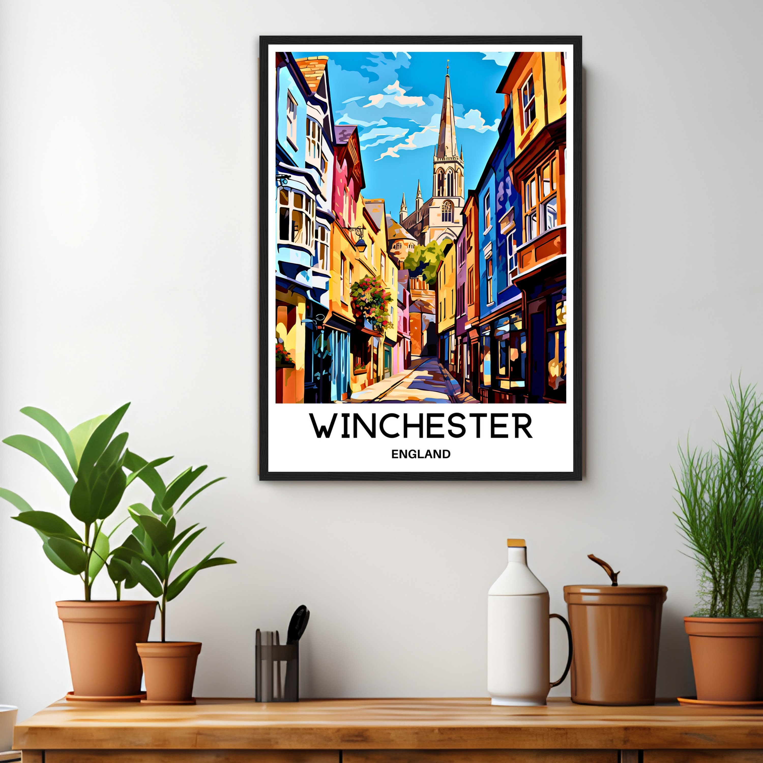Winchester Travel Print Winchester Poster English Art Print