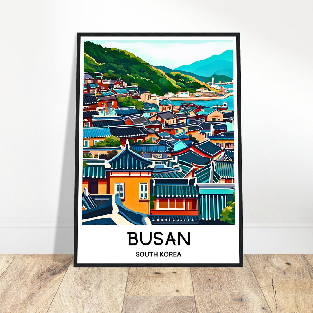 Busan Travel Print Busan Poster Korean Art Print South Korea Lover Gift ...