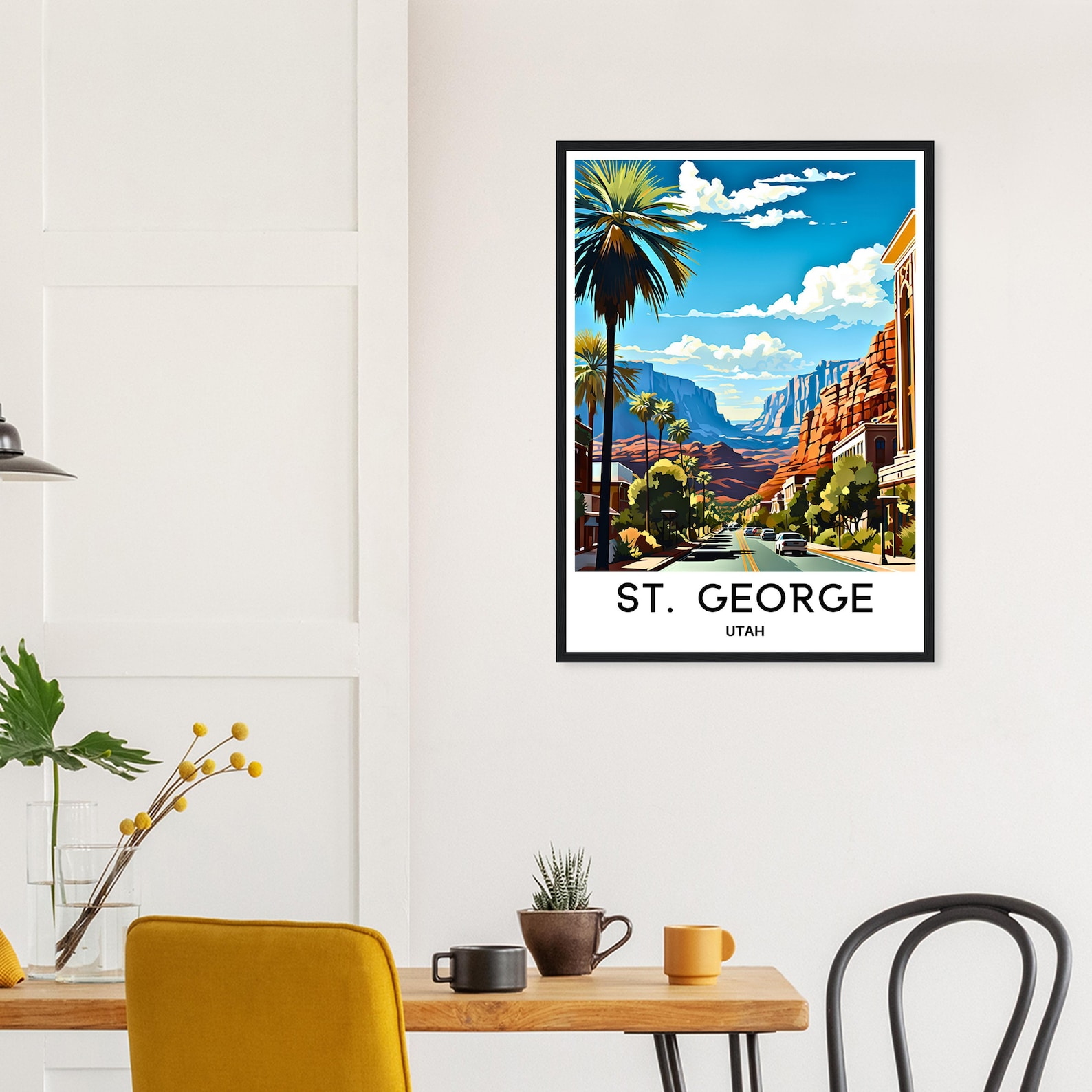 St. George Travel Print St. George Poster American Art Print Utah Lover ...