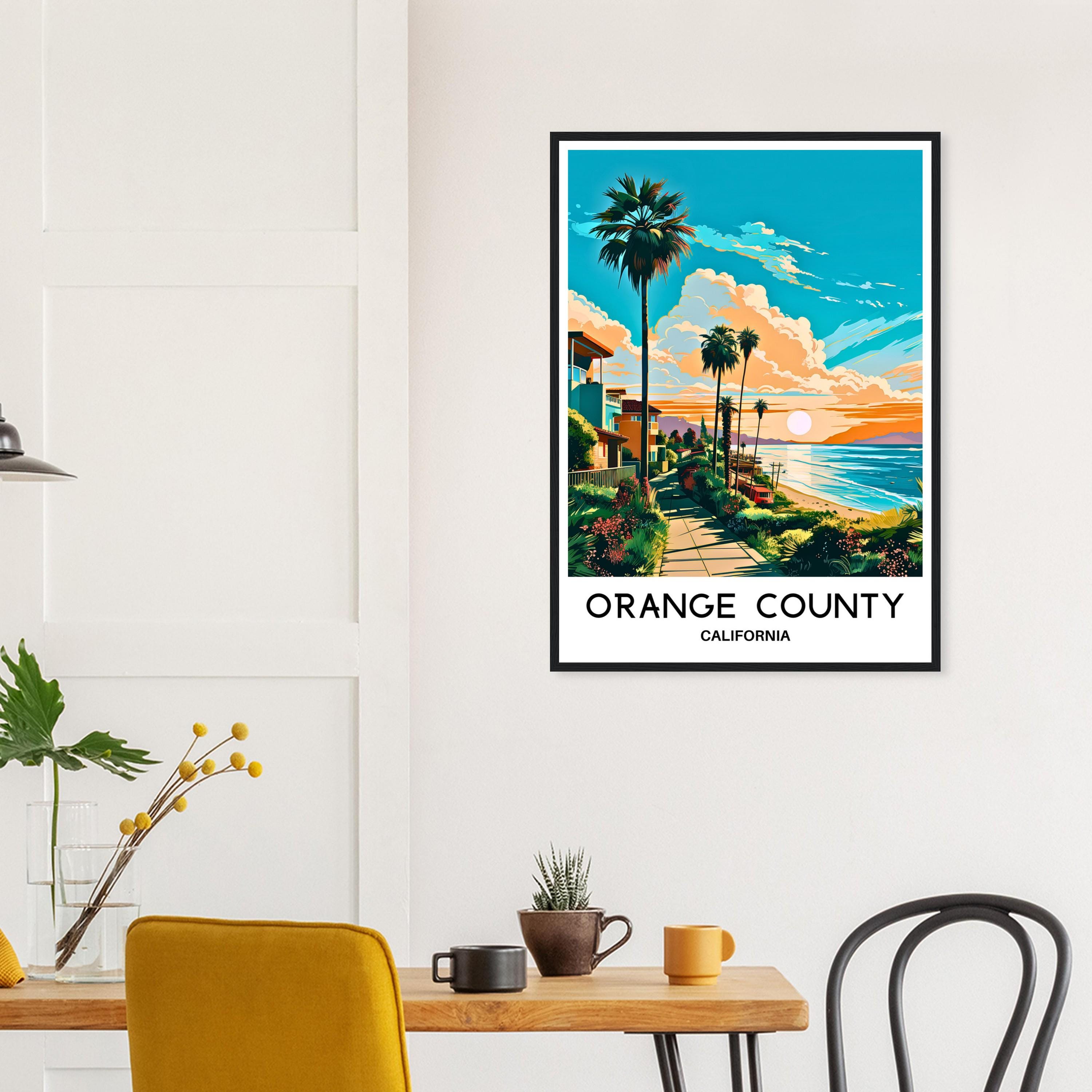 Orange County Travel Print California Poster American Art Print