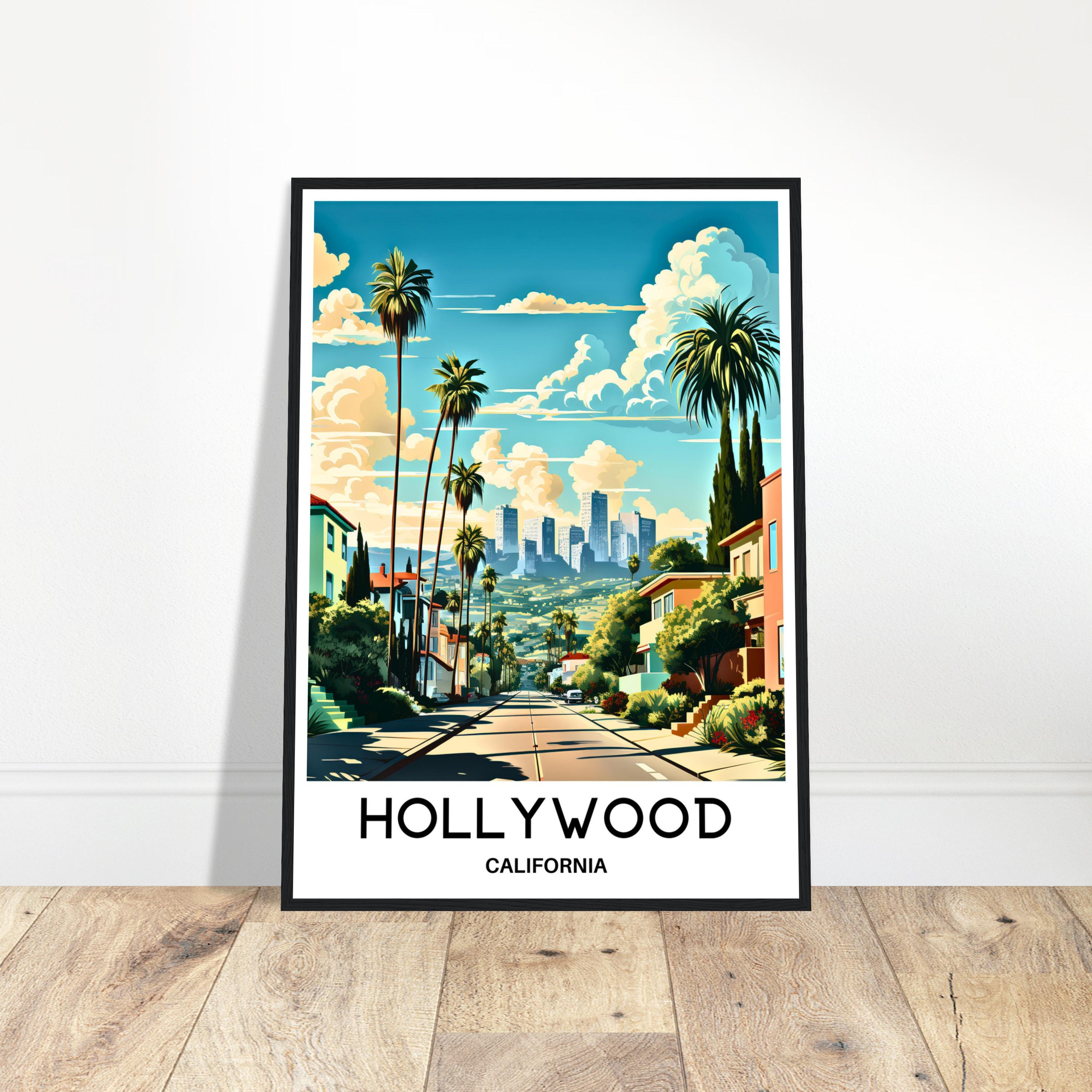 Hollywood Travel Print Hollywood Poster American Art Print