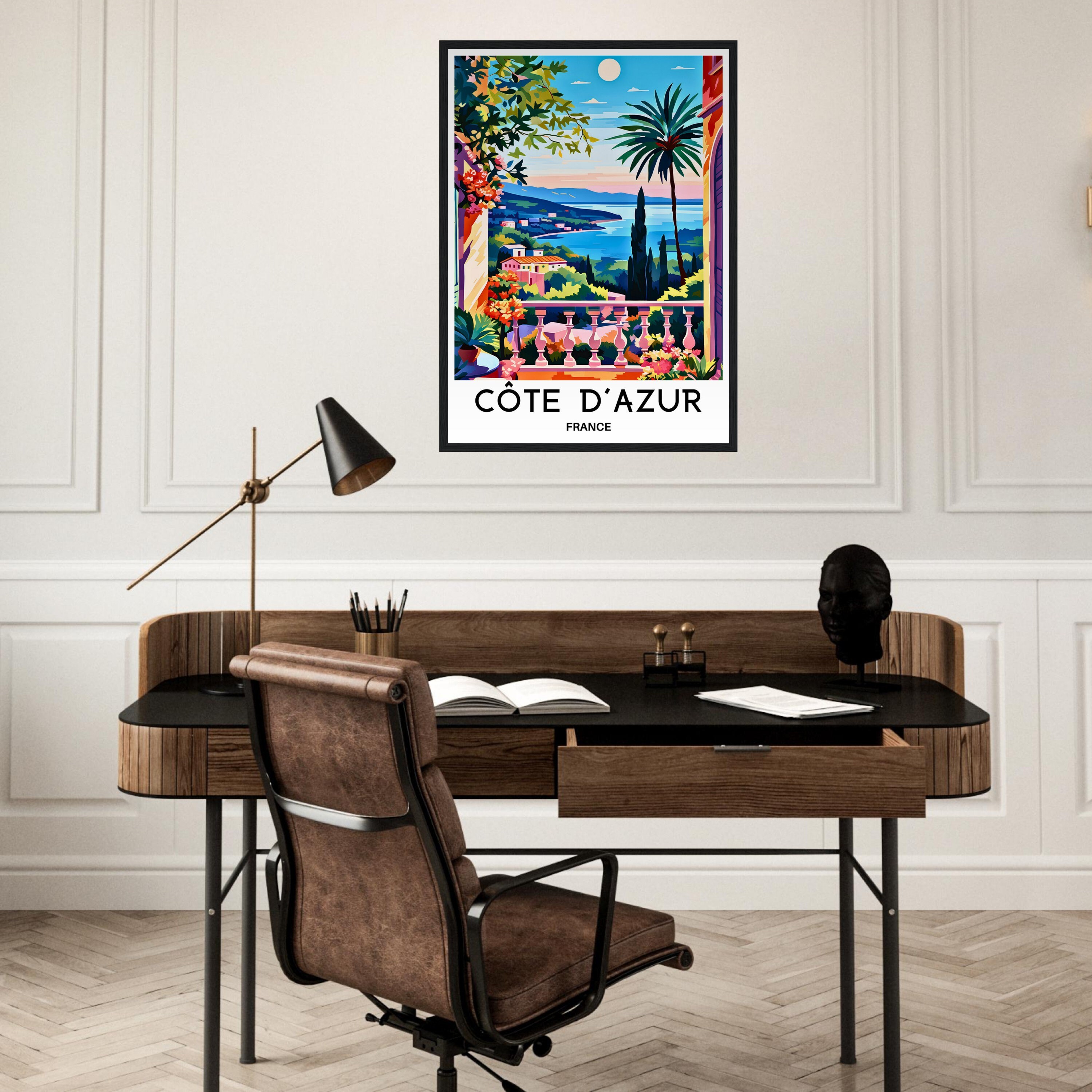 Cote D'azur Travel Print Cote Dazur Poster French Riviera Art Print ...