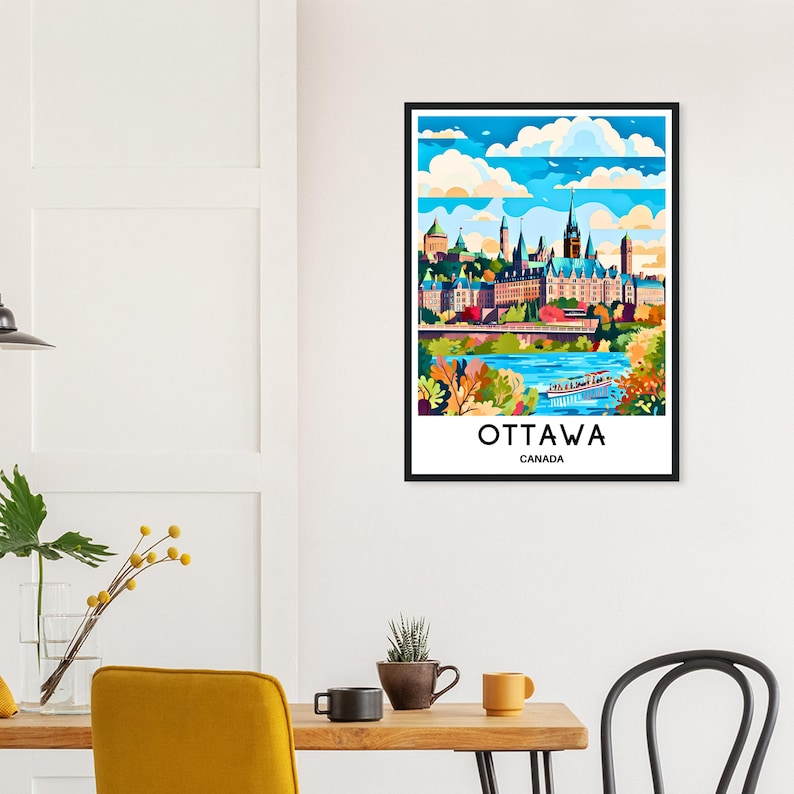 Ottawa Travel Print Ottawa Poster Canadian Art Print Canada Lover Gift