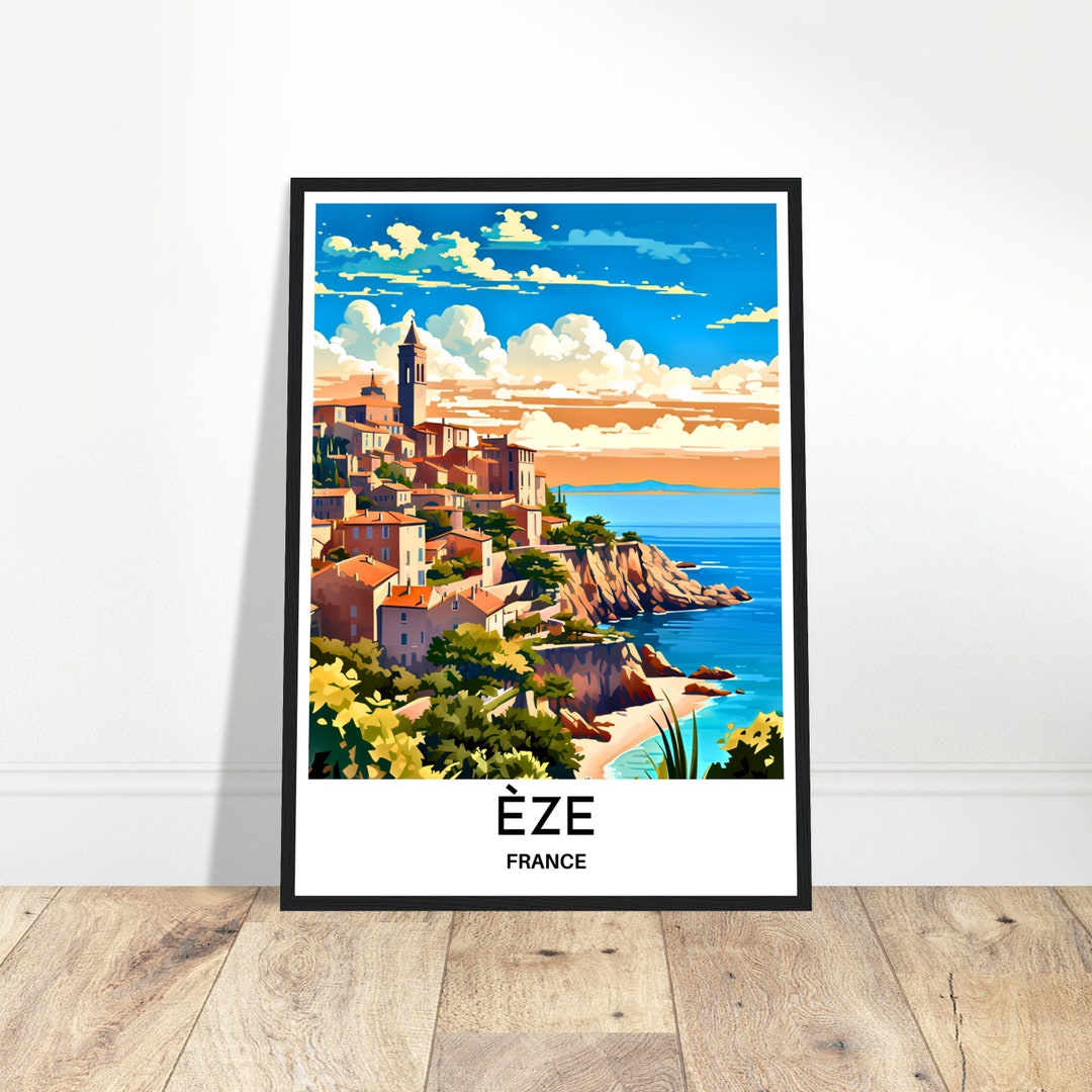 Eze Travel Print Eze Poster French Art Print France Lover