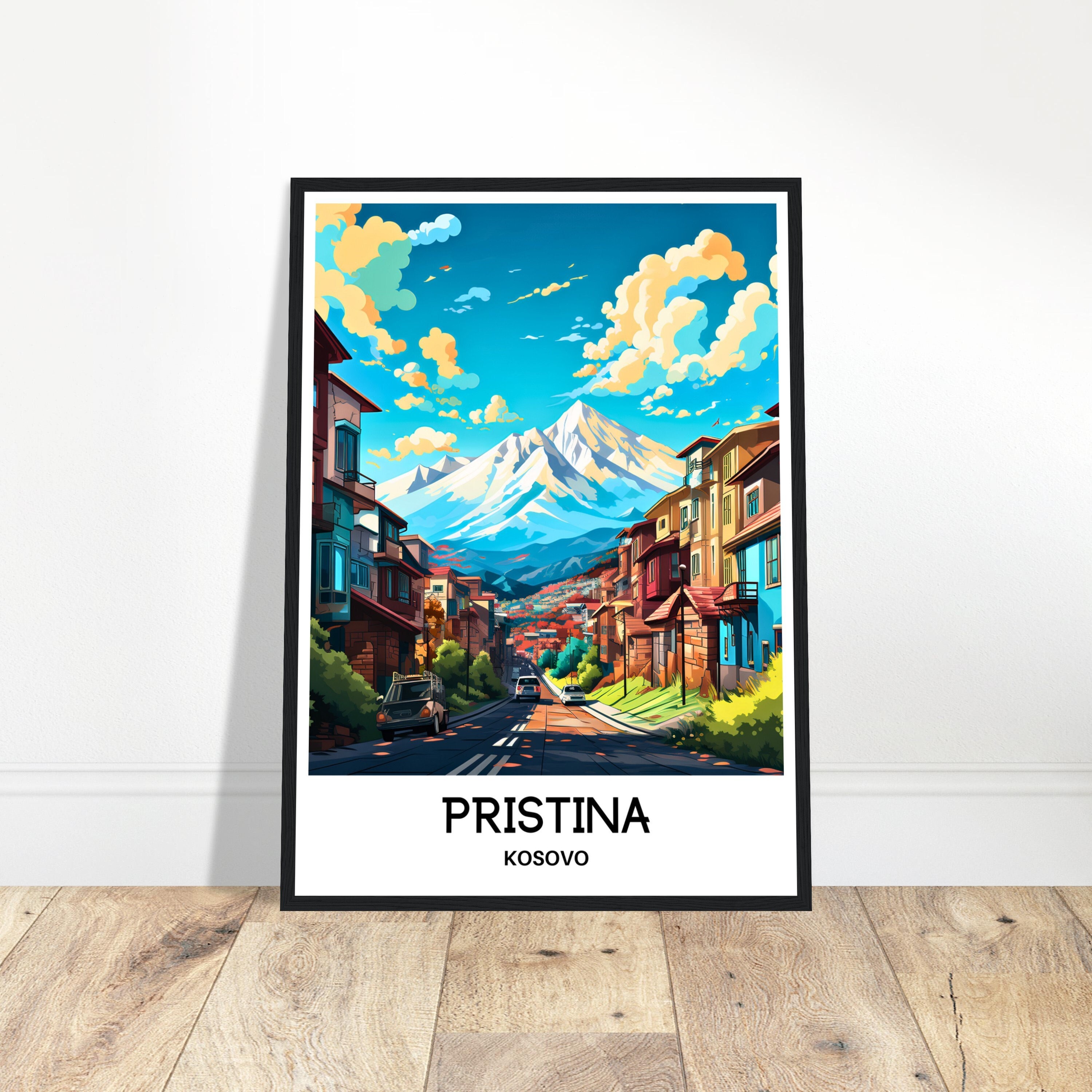 Pristina Reise Druck Pristina Poster Kosovan Kunst Druck Kosovan
