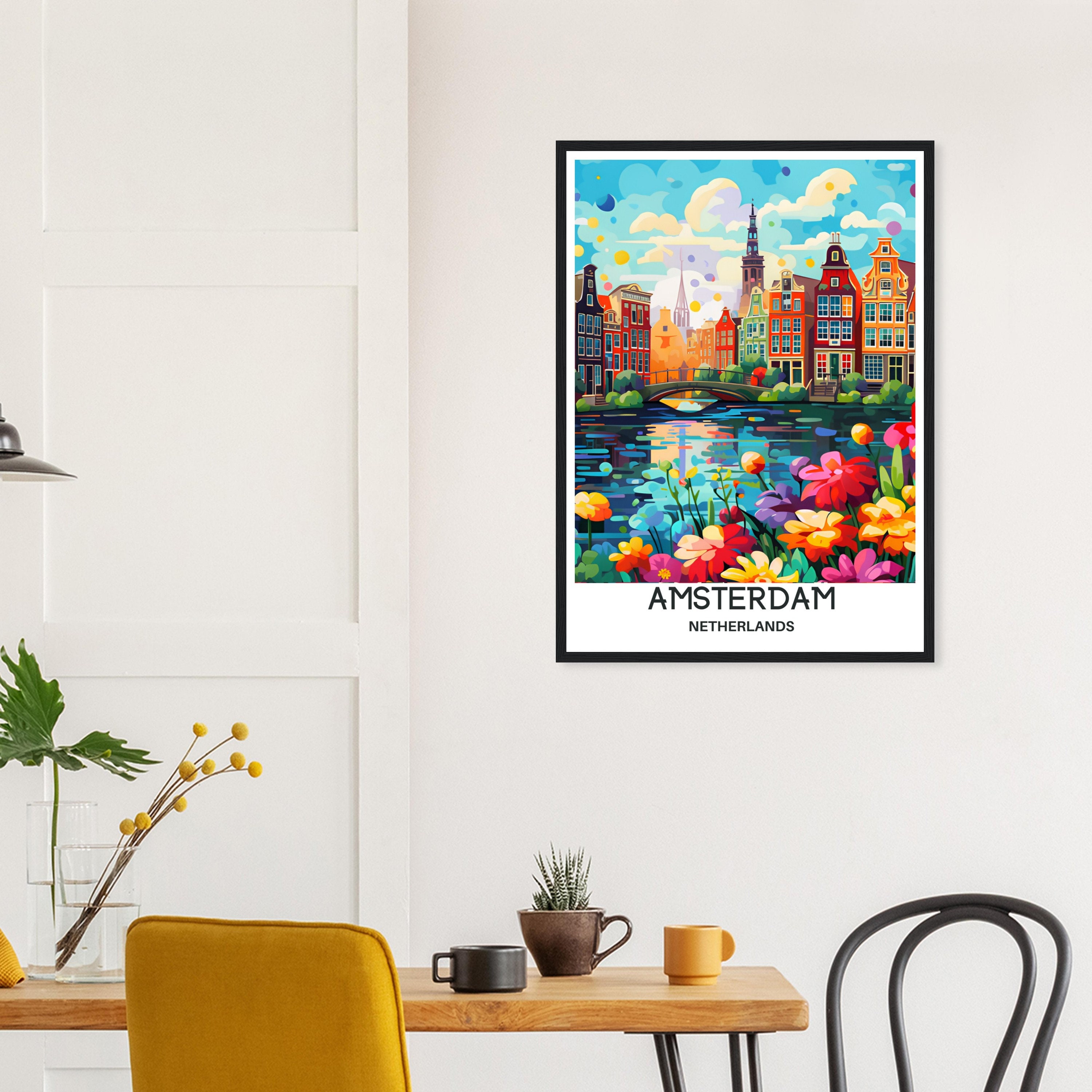 Amsterdam Poster Travel Amsterdam Print Amsterdam Wall Art Amsterdam ...
