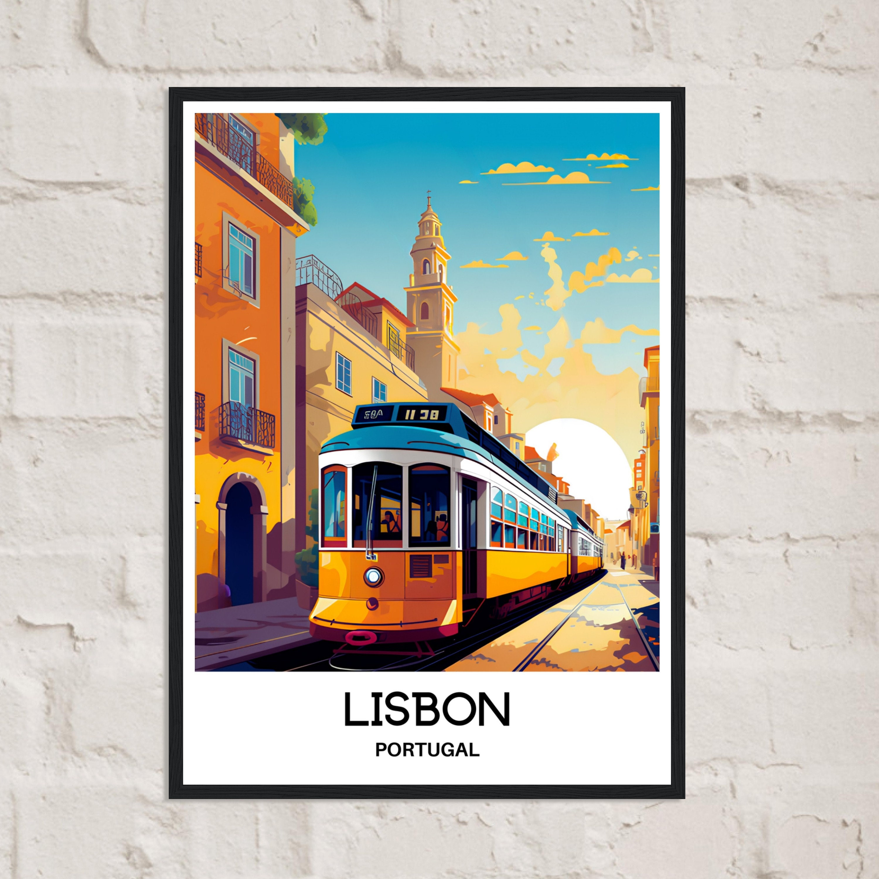 Lisbon Travel Print Lisbon Poster Portuguese Art Print Portugal Lover ...