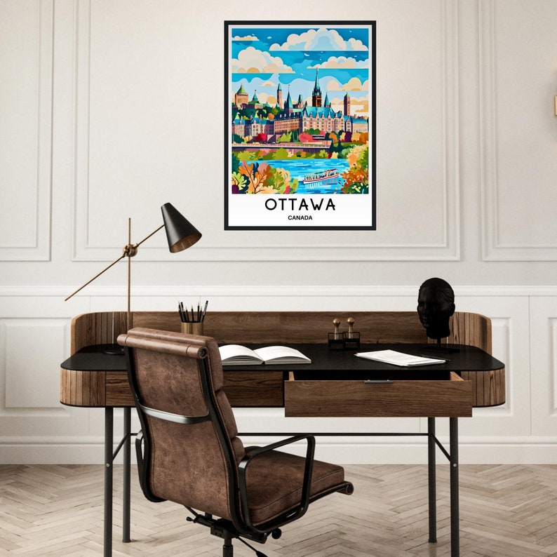 Ottawa Travel Print Ottawa Poster Canadian Art Print Canada Lover Gift