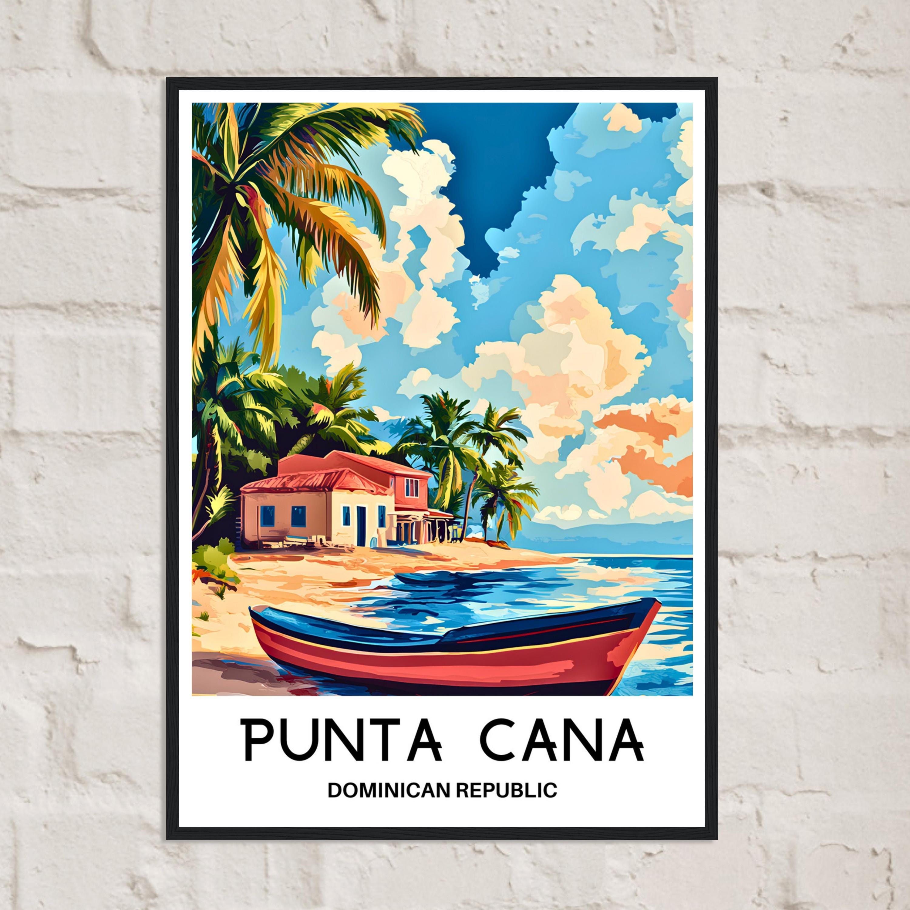 絵画 cana Punta Cana Travel Print Punta Cana Poster Caribbean Art Print