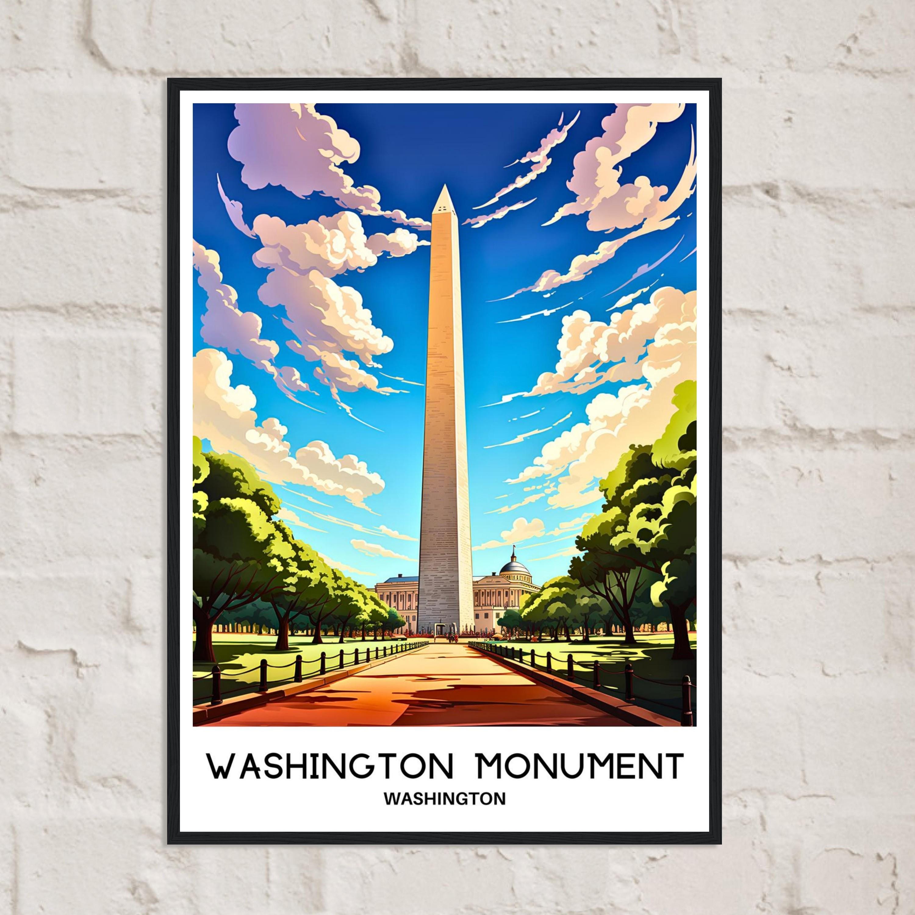ワシントン記念塔 旅行プリント ワシントン記念塔 ポスター アメリカン