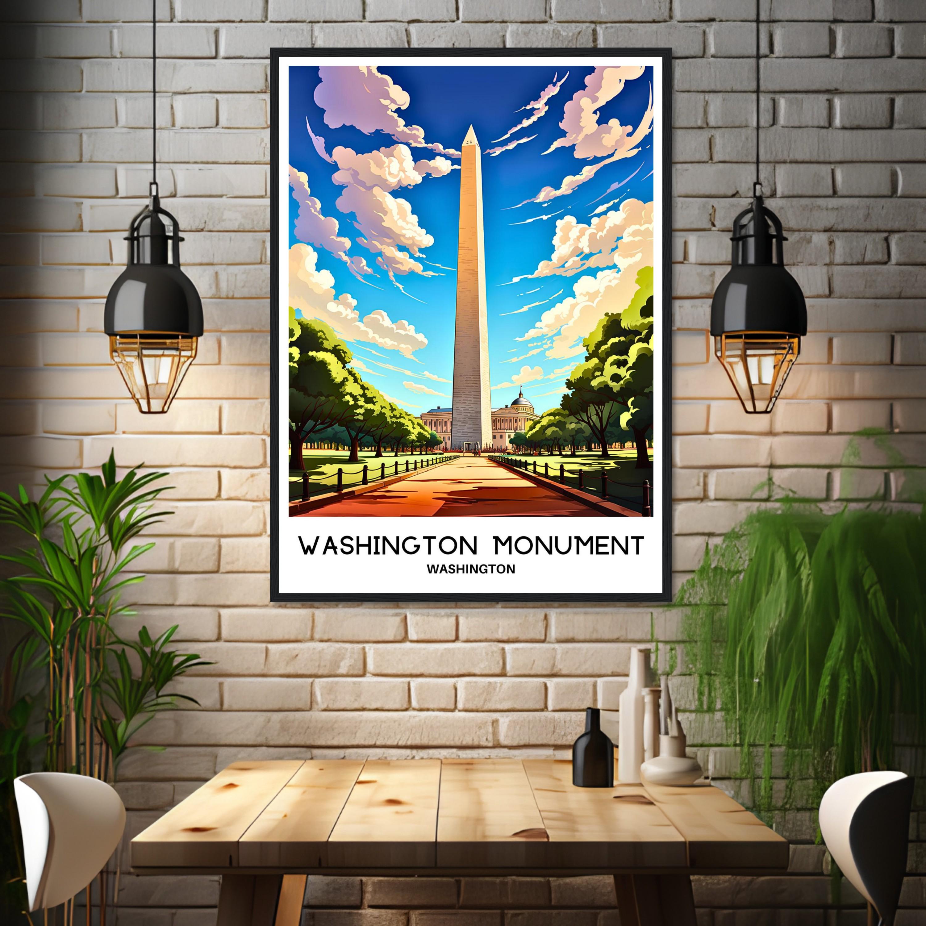 ワシントン記念塔 旅行プリント ワシントン記念塔 ポスター アメリカン
