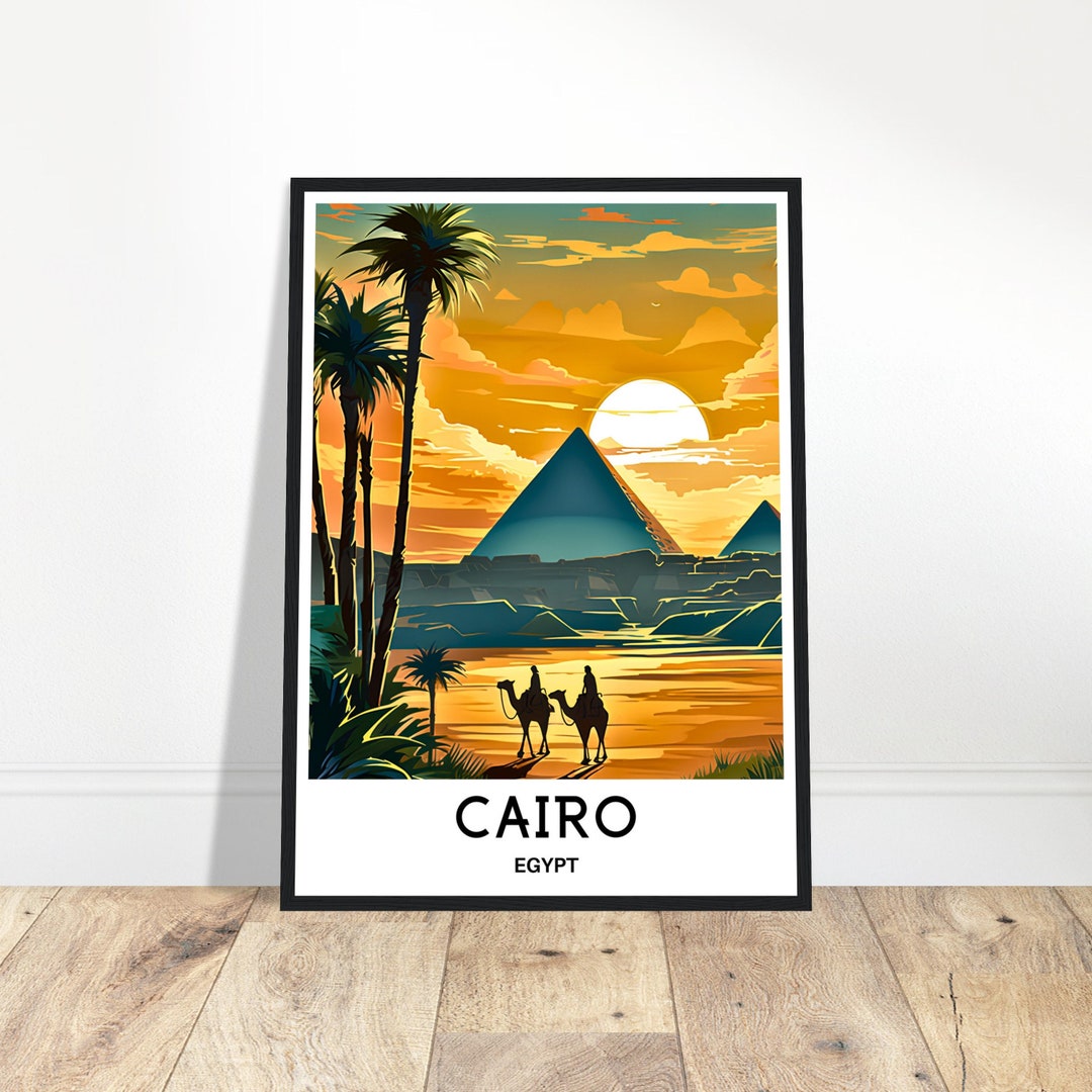 Cairo Travel Print Cairo Poster Egyptian Art Print Egypt Lover Gift ...