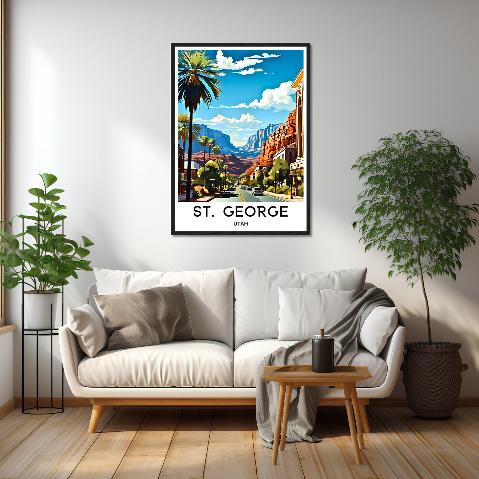 St. George Travel Print St. George Poster American Art Print Utah Lover ...