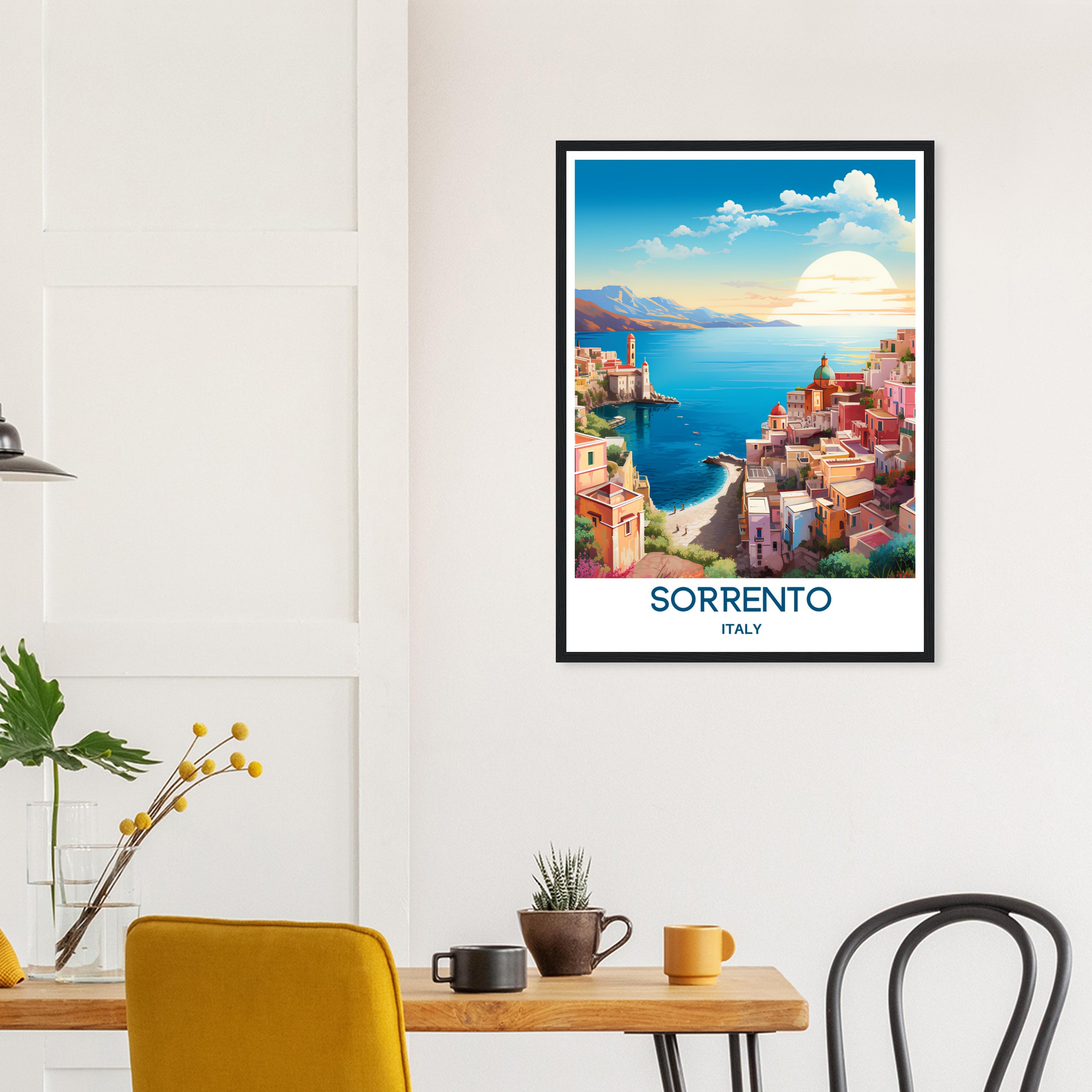 Sorrento Travel Poster Sorrento Travel Print Sorrento Italy - Etsy