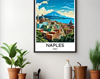 ナポリ旅行プリント ナポリポスター イタリアアートプリント イタリア