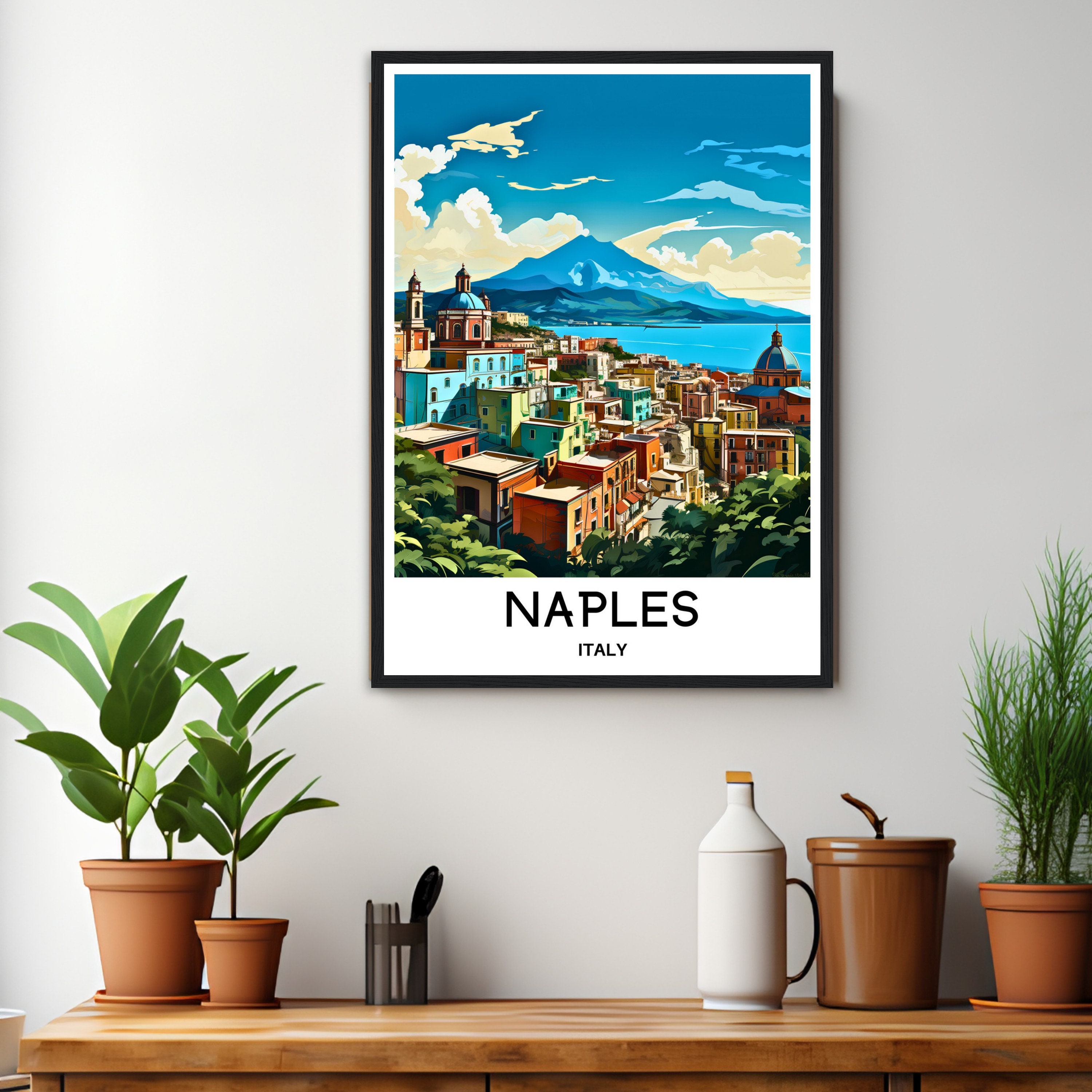 ナポリ旅行プリント ナポリポスター イタリアアートプリント イタリア