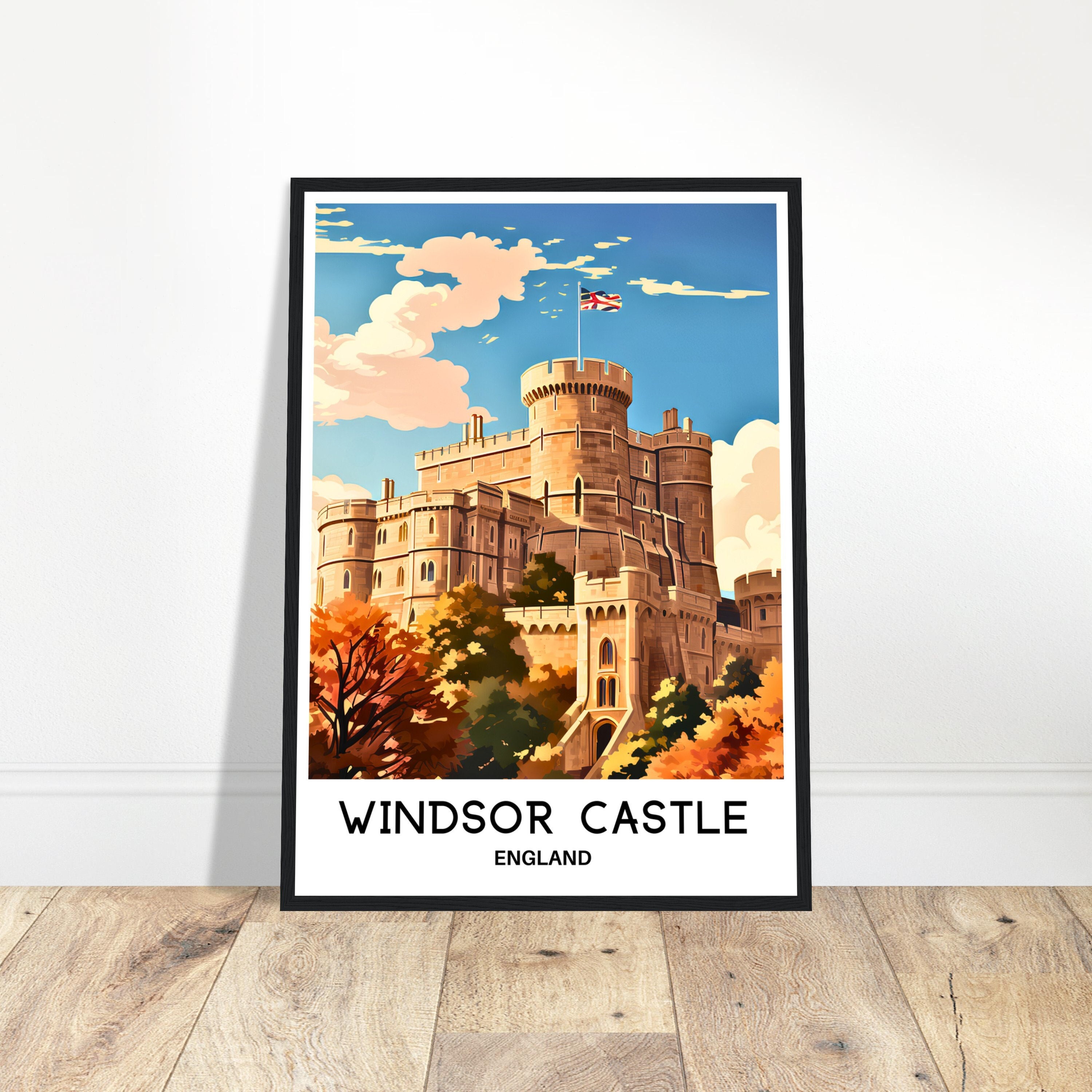 Windsor Castle Travel Print Windsor Castle Poster English Art