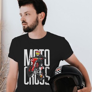 Motorcykel-T-shirtdesignpaket: 40 PNG/JPG Motorcross-designer (digital nedladdning) bild 4