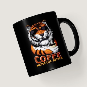 Tiger Design PNG-paket: Rytande tiger Clipart (digital nedladdning) bild 9