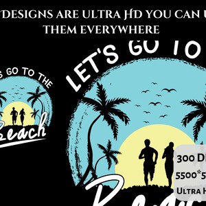 Beach Design PNG Bundle: Summer Vibes, Sunset Designs (Digital Download) image 10