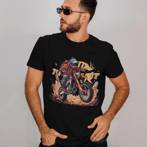 Motorcykel-T-shirtdesignpaket: 40 PNG/JPG Motorcross-designer (digital nedladdning) bild 2