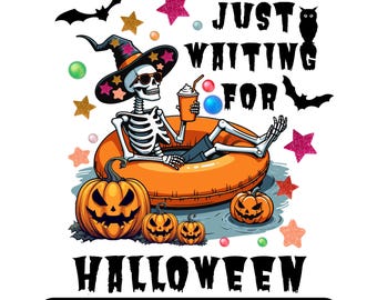 Ghost Summer Beach PNG: Trendy Halloween Shirt Design (Digital Download