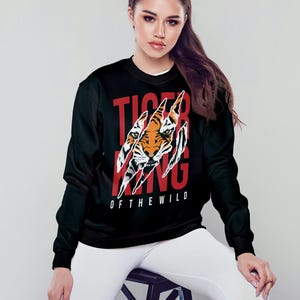 Tiger Design PNG-paket: Rytande tiger Clipart (digital nedladdning) bild 6