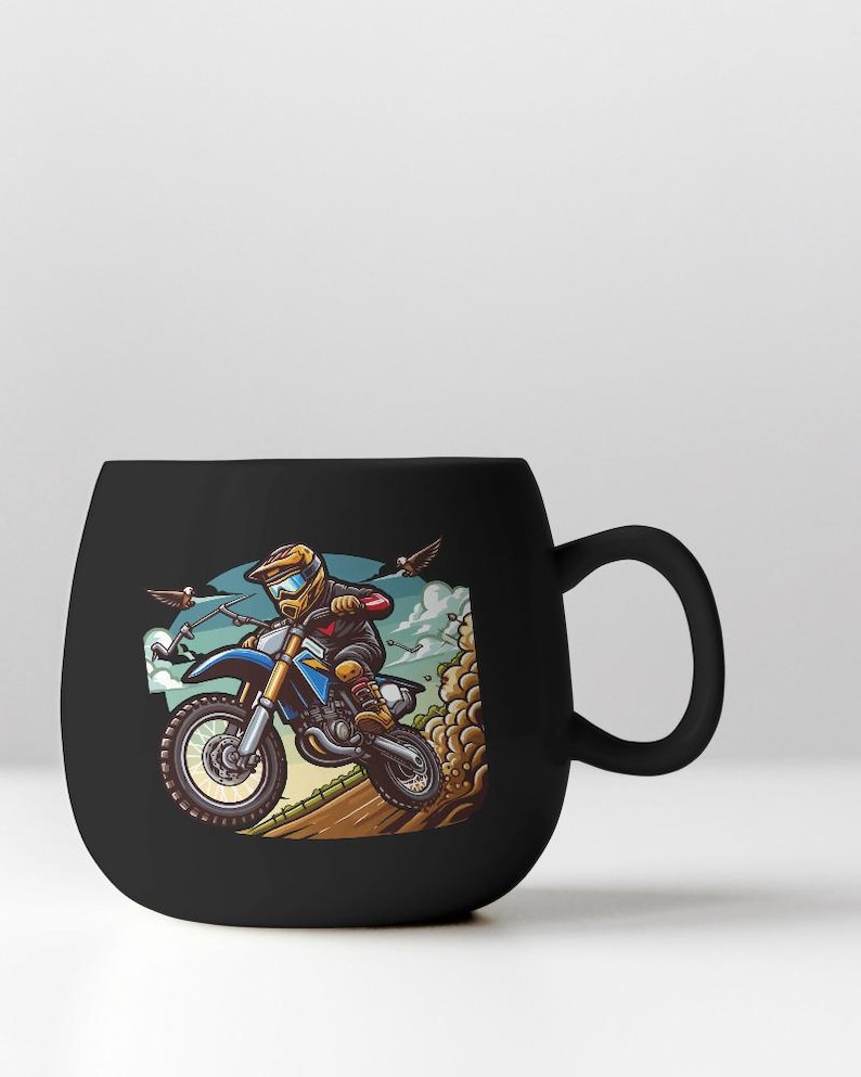 Motorcykel-T-shirtdesignpaket: 40 PNG/JPG Motorcross-designer (digital nedladdning) bild 8