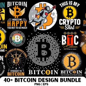Bitcoin PNG Design, Bitcoin T-shirt Design, Crypto Shirt, Bitcoin Bundle, Crypto Graphic, Bitcoin Shirt, Bitcoin Art, Stock Market.