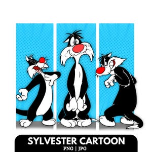 Sylvester Cartoon Design, Cartoon Shirt Design, Streetwear Cartoon Design, Cartoon Clipart, Funny Cartoon PNG, Looney Tunes, Tweety Cartoon.
