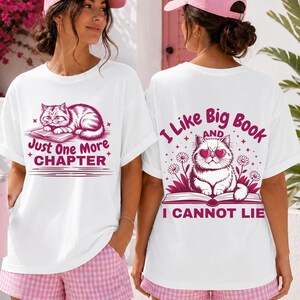 Shirt boekenliefhebber, T-shirt nog één hoofdstuk, leesliefhebber cadeau, T-shirt boekenwurm, shirt bibliotheekliefhebber, grafische T-shirt lezer